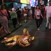 De Blasio: Erasing Times Square Pedestrian Plazas Might Solve Our Topless Painted Lady "Problem"